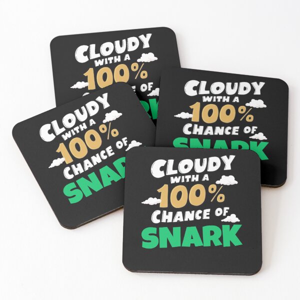 Item preview, Cloudy with 100% Chance of Snark - Weather Humor designed and sold by BunBuntheDog-.
