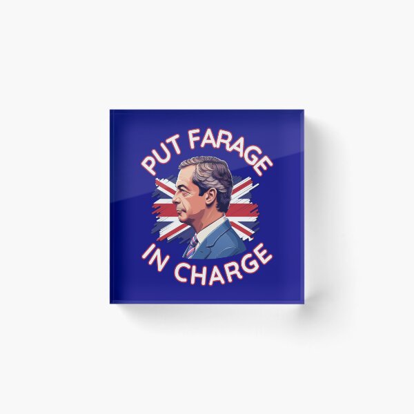 Item preview, Put Farage in Charge - Reform UK Leader Nigel Farage designed and sold by JesterKrewArt.