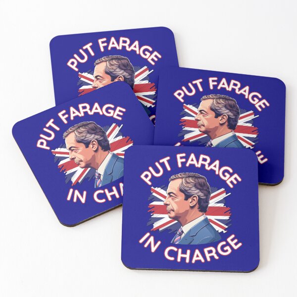 Item preview, Put Farage in Charge - Reform UK Leader Nigel Farage designed and sold by JesterKrewArt.