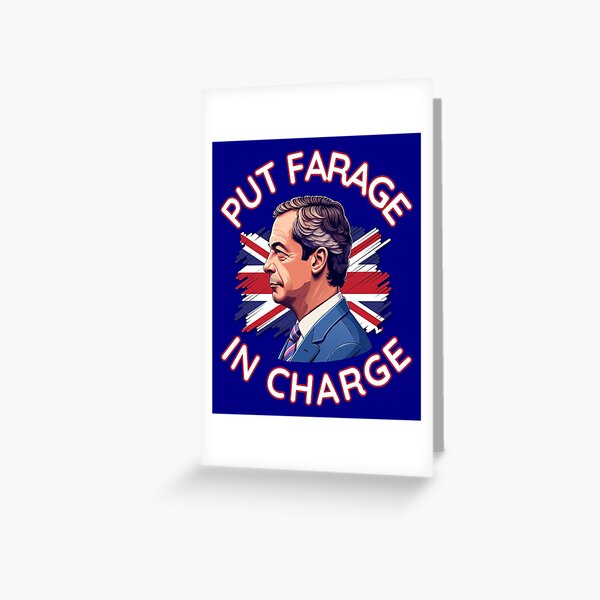Item preview, Put Farage in Charge - Reform UK Leader Nigel Farage designed and sold by JesterKrewArt.
