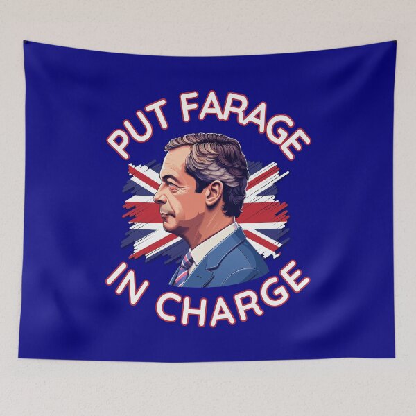 Item preview, Put Farage in Charge - Reform UK Leader Nigel Farage designed and sold by JesterKrewArt.