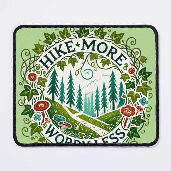 Item preview, Hike More Worry less designed and sold by FrictionMaxxing.