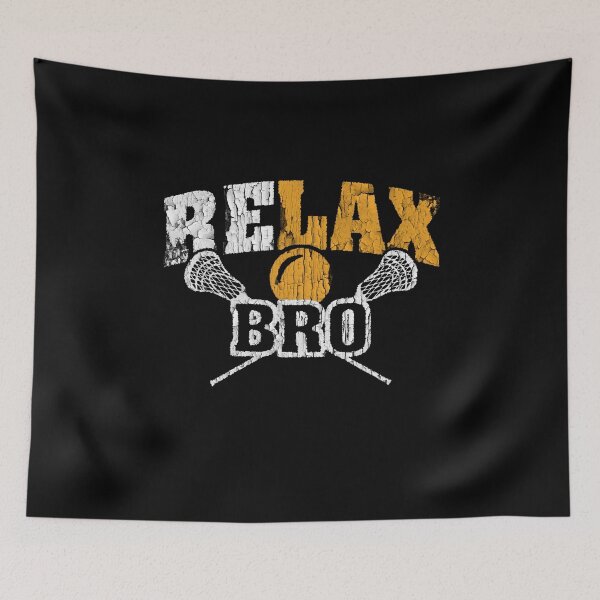 Item preview, RELAX Bro vintage lacrosse player designed and sold by Anouaramer.
