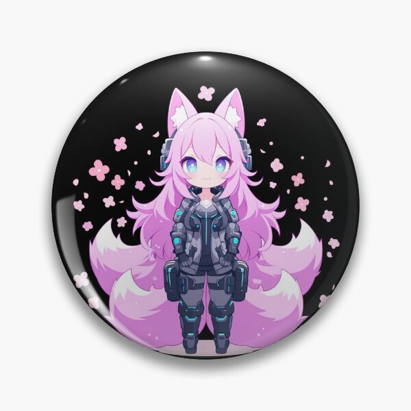 Item preview, Pink Cyber Kitsune designed and sold by A-Artistries.