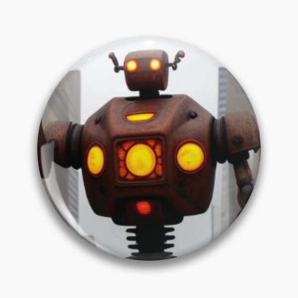Item preview, Robot Walking Thru Downtown City designed and sold by TheDarkWardrobe.