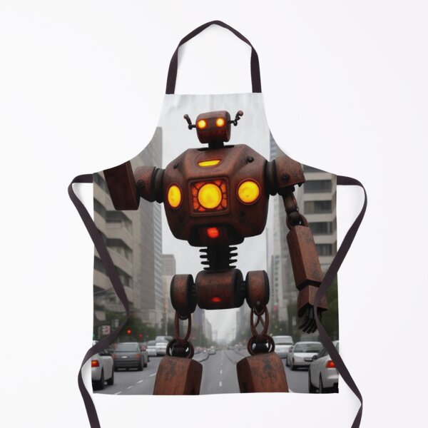 Item preview, Robot Walking Thru Downtown City designed and sold by TheDarkWardrobe.