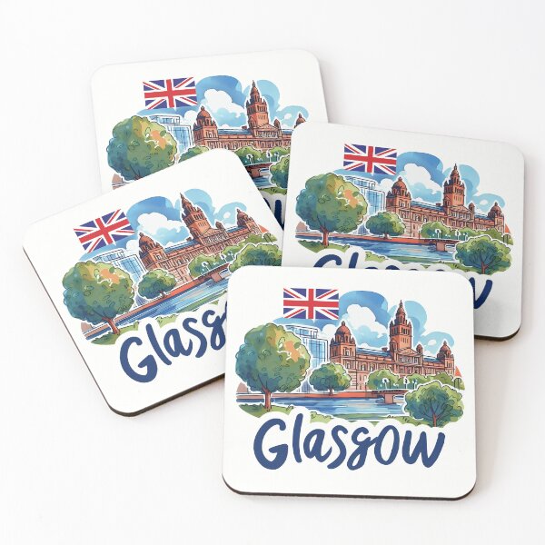 Item preview, Glasgow Scotland UK designed and sold by WanderlustCoCo.