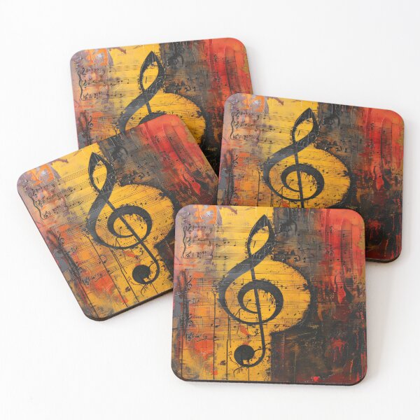 Item preview, Rhythmic Fusion: Abstract Musical Score Art designed and sold by ManeeStore.