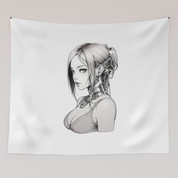 Item preview, Cyborg Girl designed and sold by ArtCraftLab.