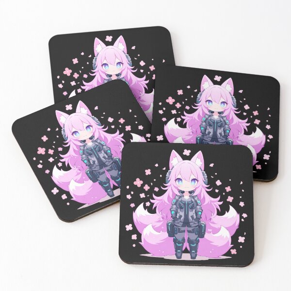 Item preview, Pink Cyber Kitsune designed and sold by A-Artistries.