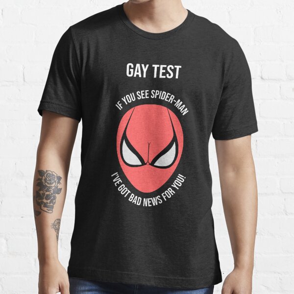 Vista previa del artículo con la obra «Prueba gay», diseñado y vendido por OffensiveFun.