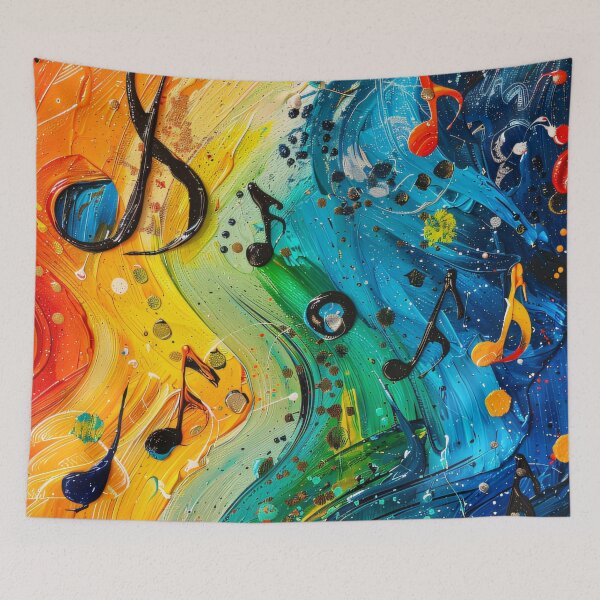 Item preview, Melodic Colors: Abstract Symphony designed and sold by ManeeStore.