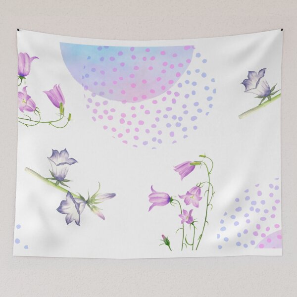 Item preview, Watercolor florals nature flowers bluebells watercolor aquarelle designed and sold by Yarlseri.