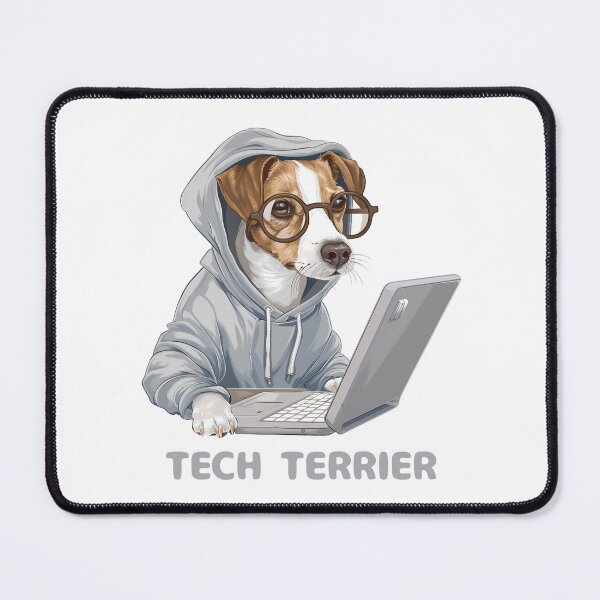 Item preview, Tech Terrier: The Geeky Canine Companion designed and sold by NatureStyle555.