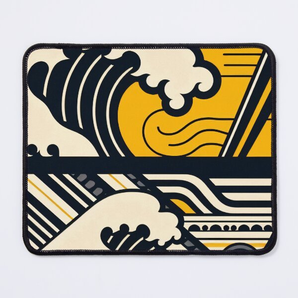 Item preview, The Great Wave of Ramen: A bowl of Japanese noodles in a classic woodblock  designed and sold by zoughlal.