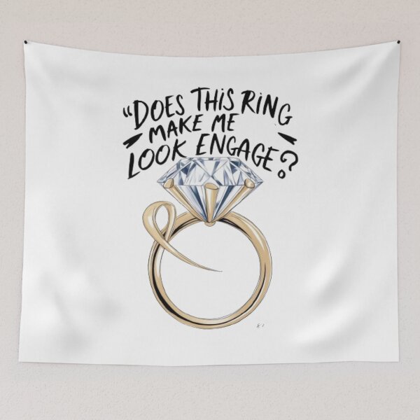 Item preview,  DOES THIS RING MAKE ME LOOK ENGAGED . NEWLY ENGAGED  designed and sold by Obinne.