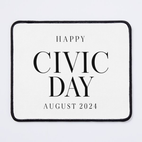 Item preview, Happy Civic Day - August 2024 designed and sold by InspiredCreatives.