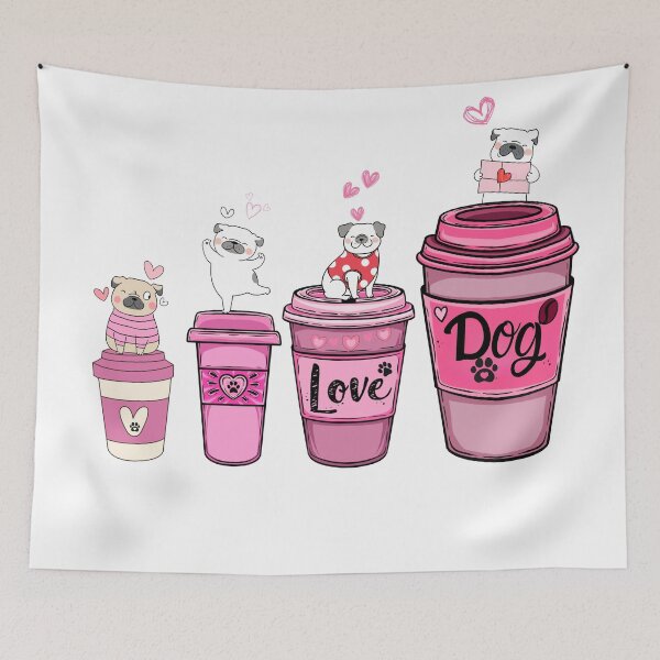 Item preview, Coffee and dogs designed and sold by Alinarosa.