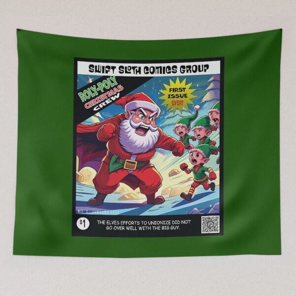 Item preview, Roly-Poly Christmas Crew - Elves Unionize - Issue 1 designed and sold by SwiftSlothMedia.