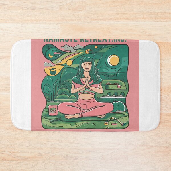 Item preview, NAMASTE RETREAT YOUR MINDFUL LIFE designed and sold by NSBUBBLEPOD.