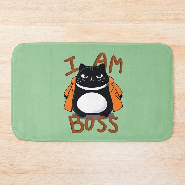 Item preview, Cute Black Cat Boss Cool  designed and sold by kbung32.