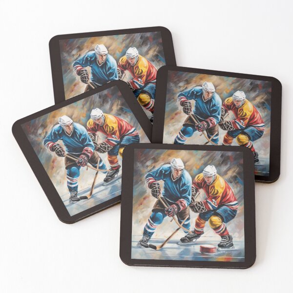 Item preview, Icy Competition: Hockey Players Duel designed and sold by Artisticanvas.