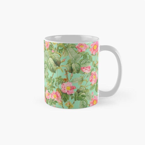 Item preview, beautiful vintage pink roses from Redouté designed and sold by ilustrinna.