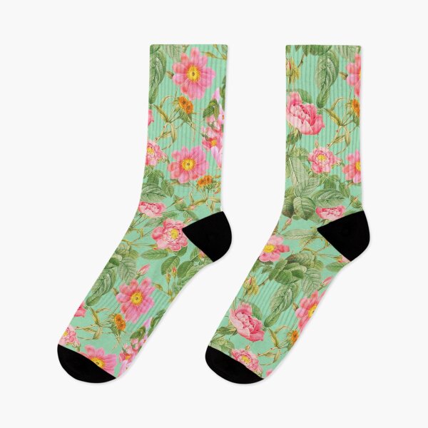 Item preview, beautiful vintage pink roses from Redouté designed and sold by ilustrinna.