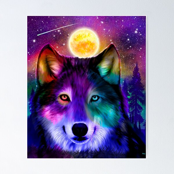 Item preview, Wolf in the Northern Lights  designed and sold by Nick Gustafson.
