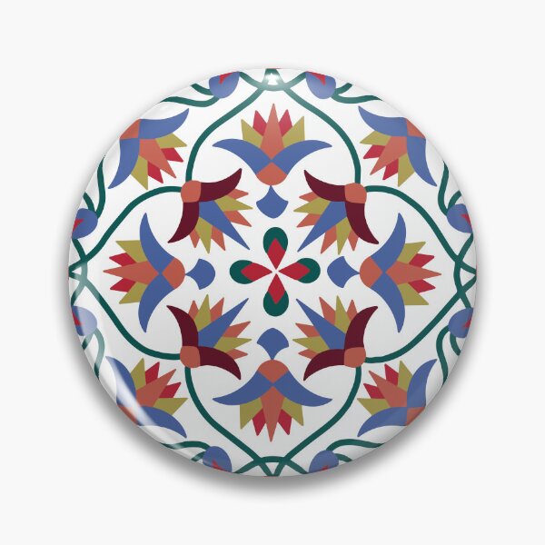 Item preview, colored lotus flora decorative Egyptian tent fabric design.  designed and sold by HEMRO.