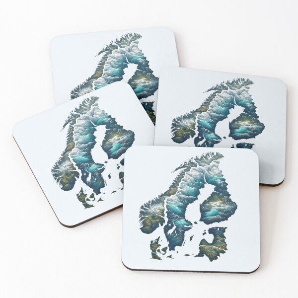 Item preview, Abstract Map of Continental Nothern Europe designed and sold by Gaborai.