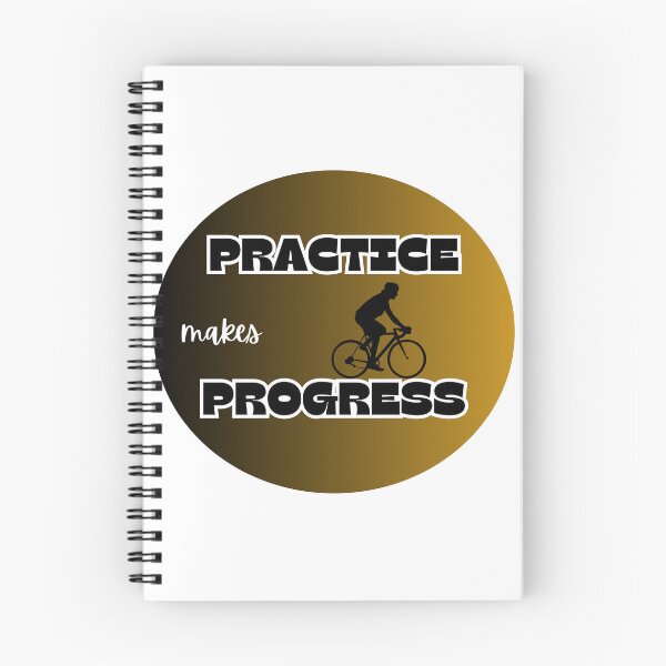 Item preview, practice makes progress cycling designed and sold by IFarty.