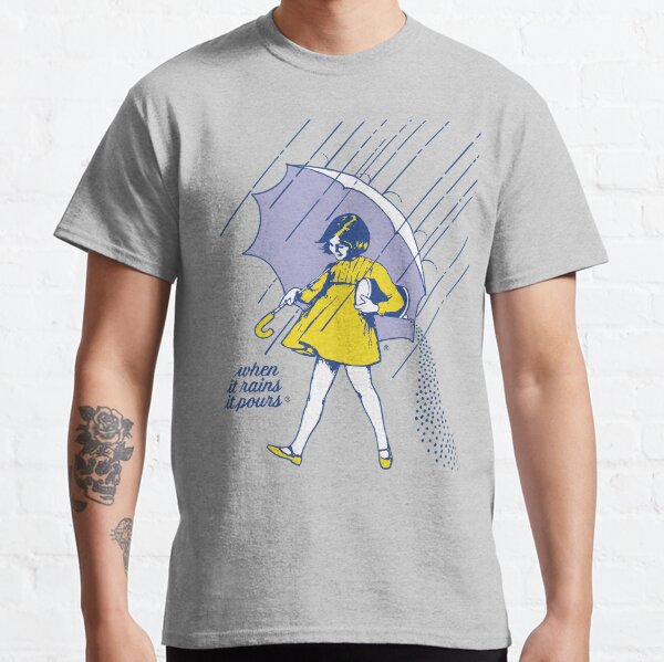 Morton Salt Girl When It Rains. Classic T Shirt for Sale by ElliotoillE Redbubble