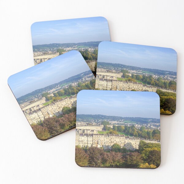 Item preview, Marlborough Buildings - Aerial Image of Bath, Somerset, UK designed and sold by FOLK ART FUSION by heidiannemorris.