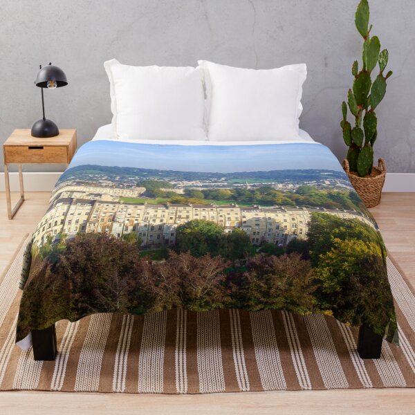 Item preview, Marlborough Buildings - Aerial Image of Bath, Somerset, UK designed and sold by FOLK ART FUSION by heidiannemorris.