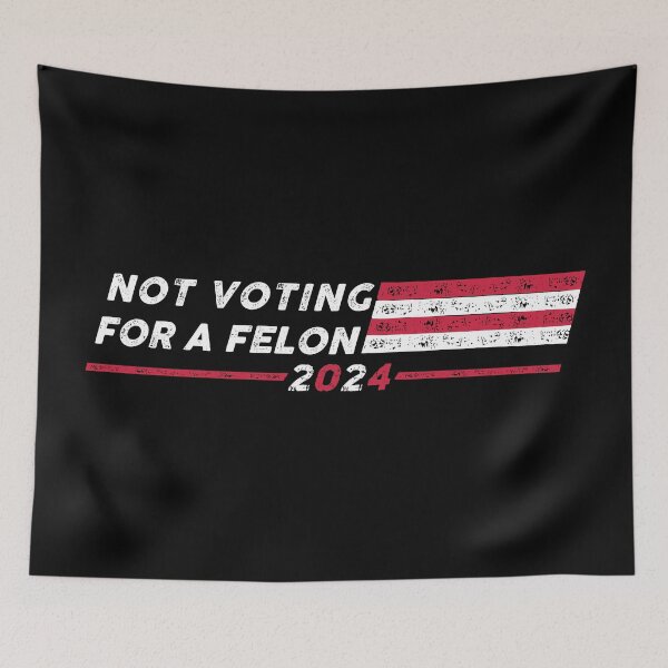 Item preview, Not voting for a fucking felon 2024 designed and sold by remerasnerdas.