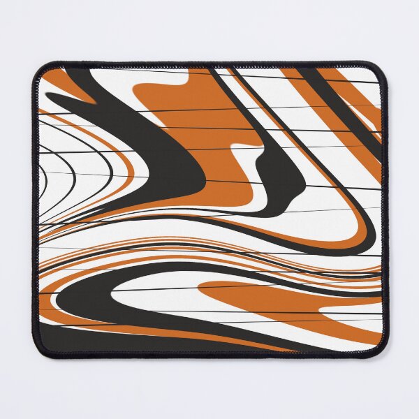 Item preview, Abstract Waves in Orange and Black designed and sold by MaverickMarks.