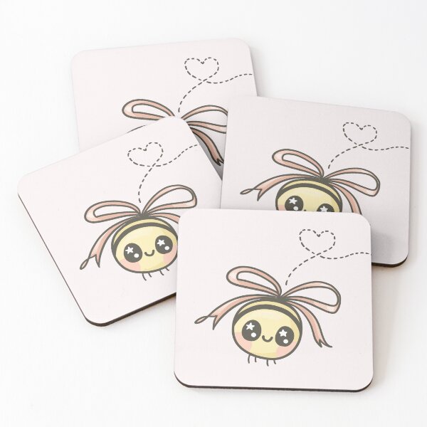 Item preview, cute bee with ribbon bow wings designed and sold by lileeshop.