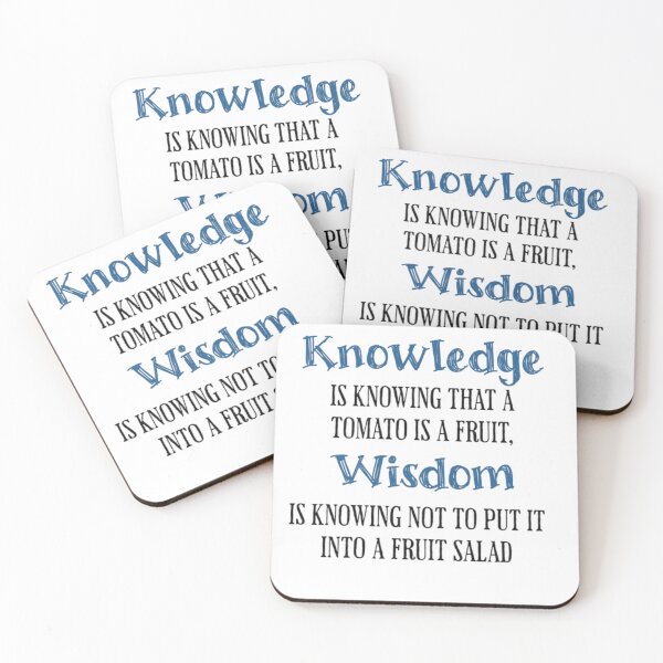Item preview, Knowledge and Wisdom, funnyfits70, Humor, Funny designed and sold by FunnyFits70.