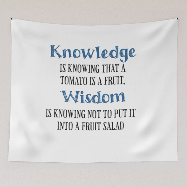 Item preview, Knowledge and Wisdom, funnyfits70, Humor, Funny designed and sold by FunnyFits70.