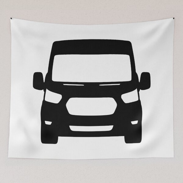 Item preview, Ford Transit Van Turneo 2015-2023 Black silhouette designed and sold by EdimDesign.