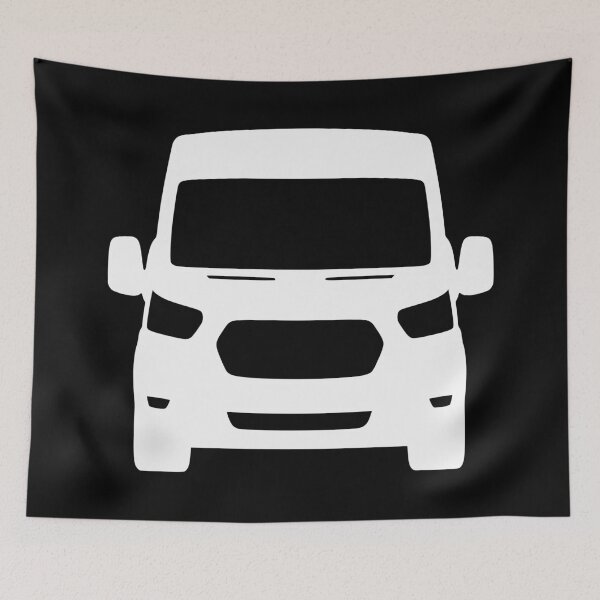 Item preview,  Ford Transit Van Turneo 2015-2023 white silhouette designed and sold by EdimDesign.