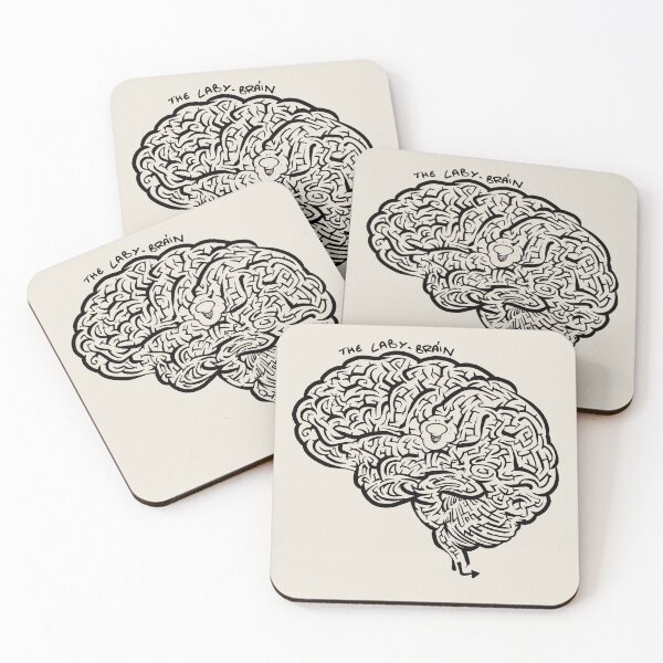 Item preview, Laby-Brain (monochrome black) designed and sold by TomiAx.