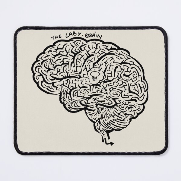 Item preview, Laby-Brain (monochrome black) designed and sold by TomiAx.