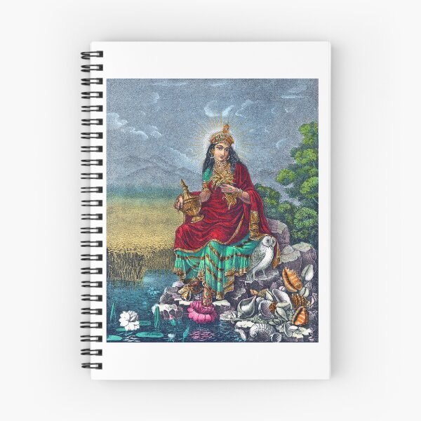 Item preview, Lakshmi, Hindu Goddess of Wealth, Fortune & Prosperity, Golden Wheat Fields designed and sold by RocketshipRetro.