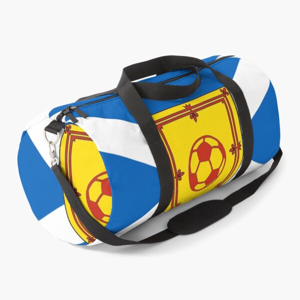 Item preview, Scottish Saltire Flag with red Football Shield (bratach na h-Alba le sgiath dearg ball-coise) designed and sold by JonathanR1994.