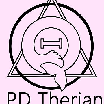 PD (ytb) Theta-Delta Therian Symbol WHITE Tapestry Christmas Tapestries