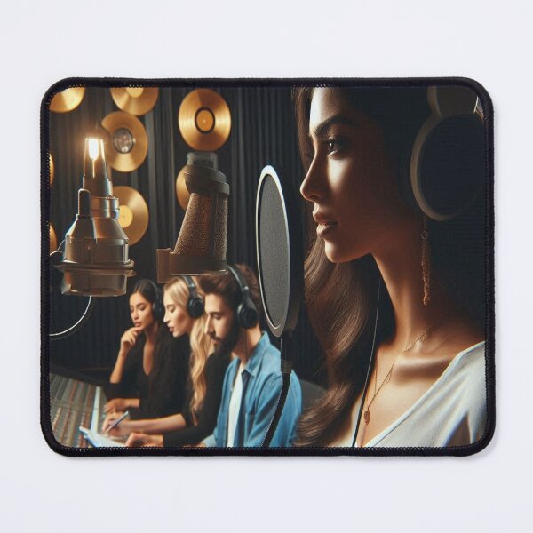 Item preview, Macy Kaplan In The Studio Hoping For Her Gold Record designed and sold by BrightrDayMusicArt.
