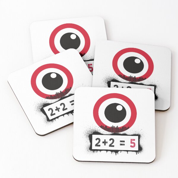 Item preview, " 2+2=5" and the constant watchful eye of authority "George Orwell 1984 inspired Design designed and sold by HEMRO.