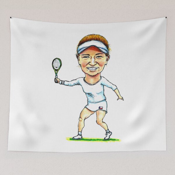 Item preview, Barbora Krejcikova pro tennis player designed and sold by dizzycatbiz.